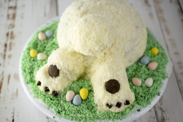 Try this Hoppy Easter Bunny cake